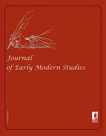 Journal of Early Modern Studies - cover